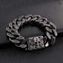 panzerarmband herren königsarmband chain bracelet edelstahl uniqal